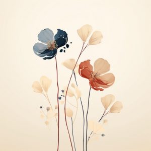 Fusion flowers - Πίνακας σε καμβά