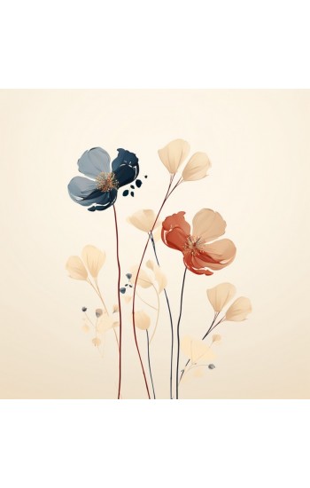 Fusion flowers - Πίνακας σε καμβά