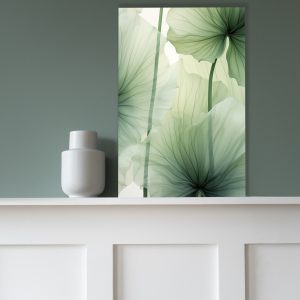 Green lotus leaf - Πίνακας σε καμβά Green lotus leaf - Πίνακας σε καμβά