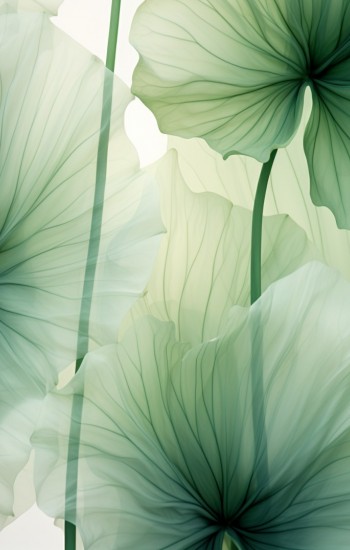 Green lotus leaf - Πίνακας σε καμβά