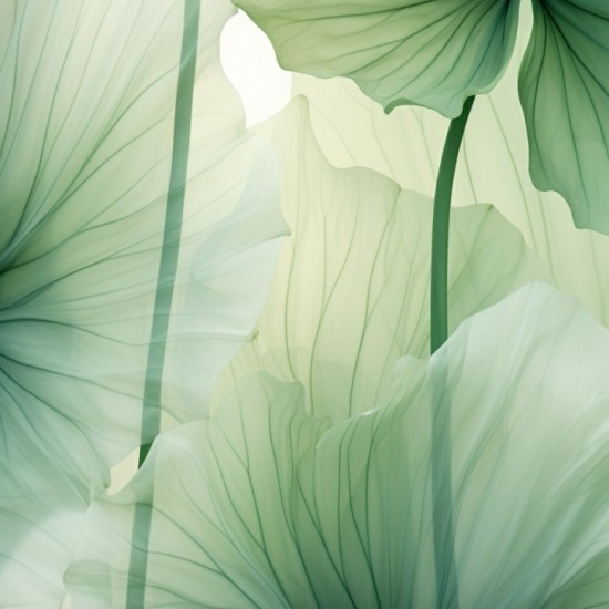 Green lotus leaf - Πίνακας σε καμβά