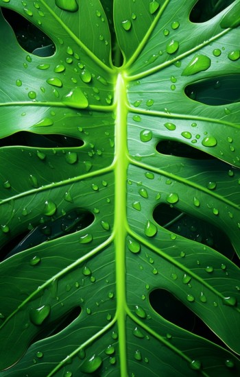 Leaf water - Πίνακας σε καμβά