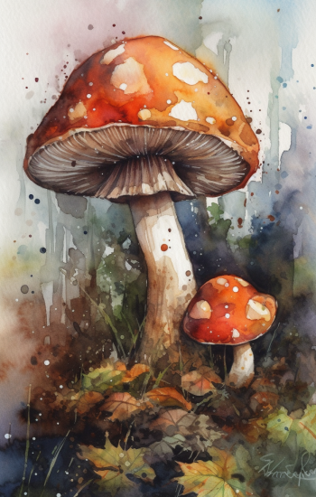 Magic mushroom - Πίνακας σε καμβά