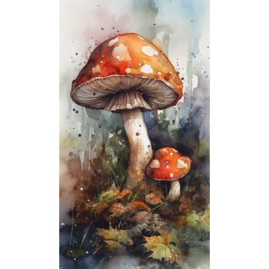 Magic mushroom - Πίνακας σε καμβά Κάδρα / Καμβάδες