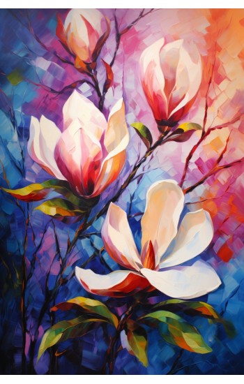 Magnolia painting - Πίνακας σε καμβά