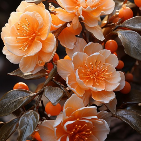 Orange nature - Πίνακας σε καμβά