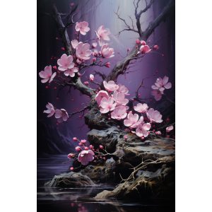 Purple flowers - Πίνακας σε καμβά Purple flowers - Πίνακας σε καμβά