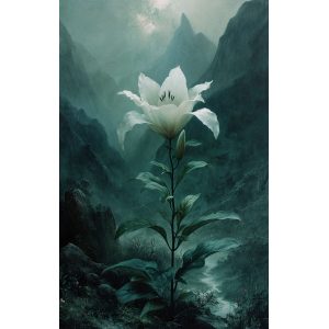 Snow white flower - Πίνακας σε καμβά Snow white flower - Πίνακας σε καμβά