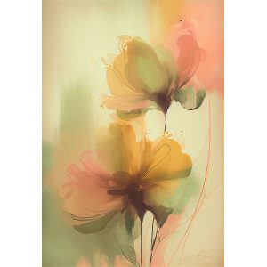 Watercolor flowers - Πίνακας σε καμβά