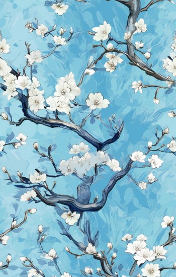 White blossom 2 - Πίνακας σε καμβά