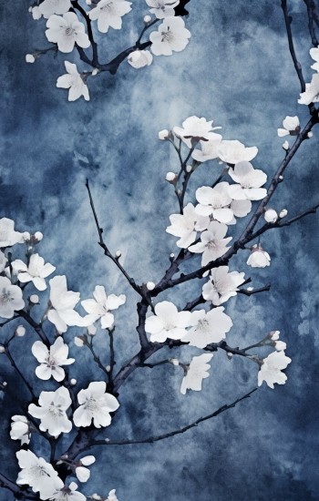 White blossom - Πίνακας σε καμβά
