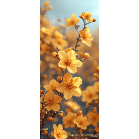 Yellow flowers - Πίνακας σε καμβά - Πίνακας σε καμβά Κάδρα / Καμβάδες