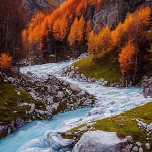Frozen river - Πίνακας σε καμβά