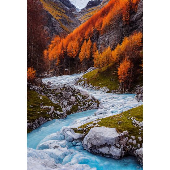 Frozen river - Πίνακας σε καμβά
