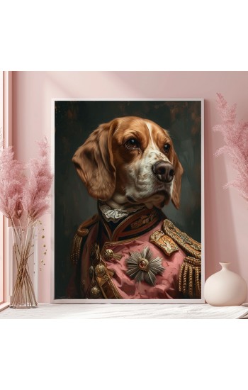 General beagle - Πίνακας σε καμβά