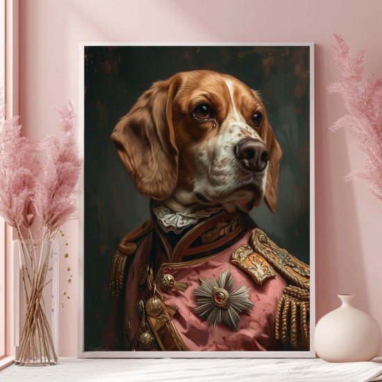 General beagle - Πίνακας σε καμβά Κάδρα / Καμβάδες