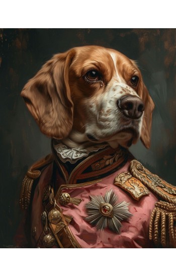 General beagle - Πίνακας σε καμβά