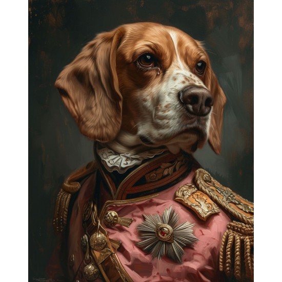 General beagle - Πίνακας σε καμβά Κάδρα / Καμβάδες