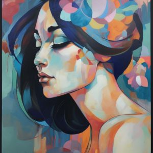 Aesthetically woman - Πίνακας σε καμβά Aesthetically woman - Πίνακας σε καμβά