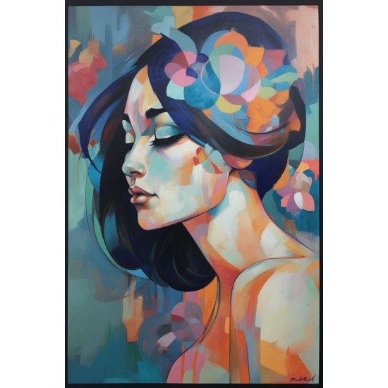 Aesthetically woman - Πίνακας σε καμβά