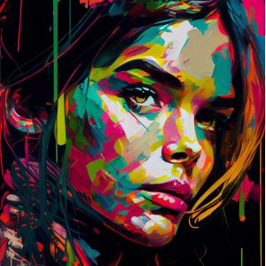 Beauty colorful look - Πίνακας σε καμβά Beauty colorful look - Πίνακας σε καμβά