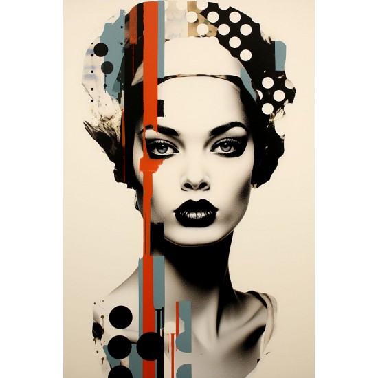 Black lips - Πίνακας σε καμβά