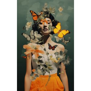 Butterfly collage -  Πίνακας σε καμβά