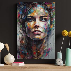 Color splashed woman - Πίνακας σε καμβά Color splashed woman - Πίνακας σε καμβά