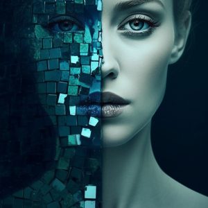 Dark aquamarine - Πίνακας σε καμβά Dark aquamarine - Πίνακας σε καμβά