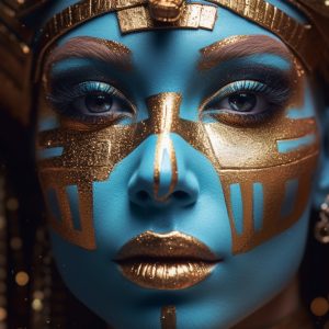 Egyptian woman face - Πίνακας σε καμβά Egyptian woman face - Πίνακας σε καμβά