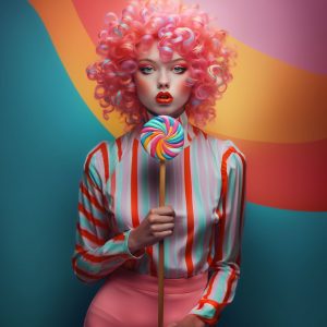 Funky girl - Πίνακας σε καμβά Funky girl - Πίνακας σε καμβά