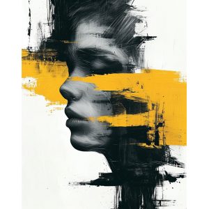 Minimalist face 2 -  Πίνακας σε καμβά