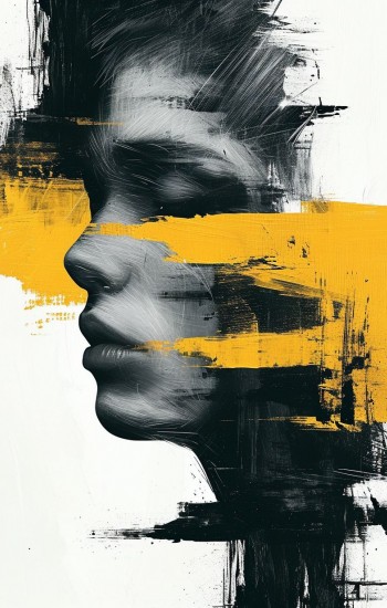 Minimalist face 2 -  Πίνακας σε καμβά