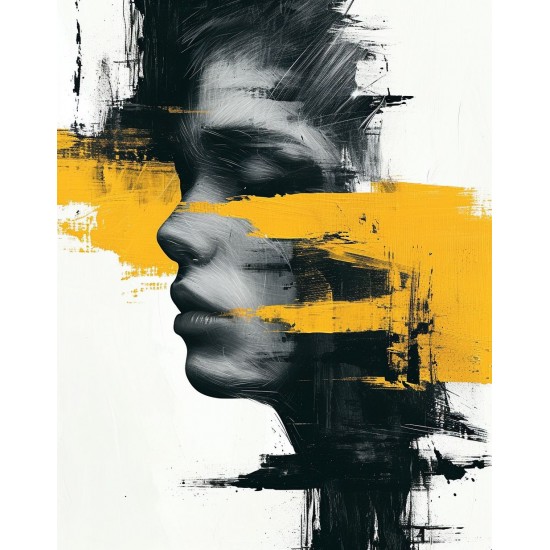 Minimalist face 2 -  Πίνακας σε καμβά