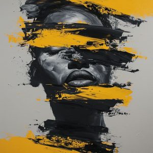 Minimalist face 3 - Πίνακας σε καμβά Minimalist face 3 - Πίνακας σε καμβά