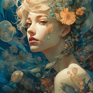 Ocean woman - Πίνακας σε καμβά