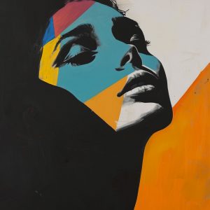 Optical illusion of a woman - Πίνακας σε καμβά Optical illusion of a woman - Πίνακας σε καμβά