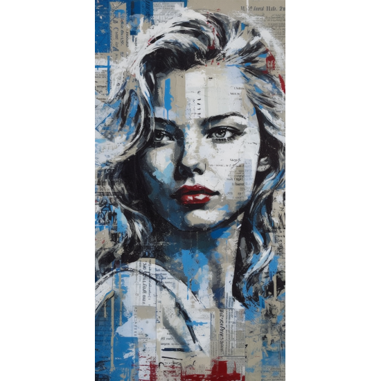 Pop art blonde girl - Πίνακας σε καμβά Κάδρα / Καμβάδες