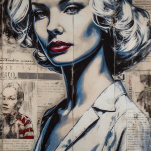 Pop art blonde woman - Πίνακας σε καμβά Pop art blonde woman - Πίνακας σε καμβά