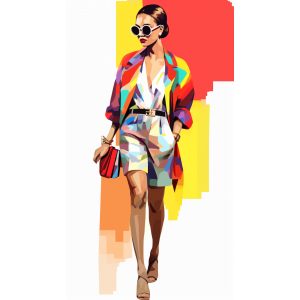 Pop art model - Πίνακας σε καμβά