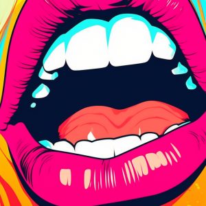 Pop art mouth - Πίνακας σε καμβά Pop art mouth - Πίνακας σε καμβά