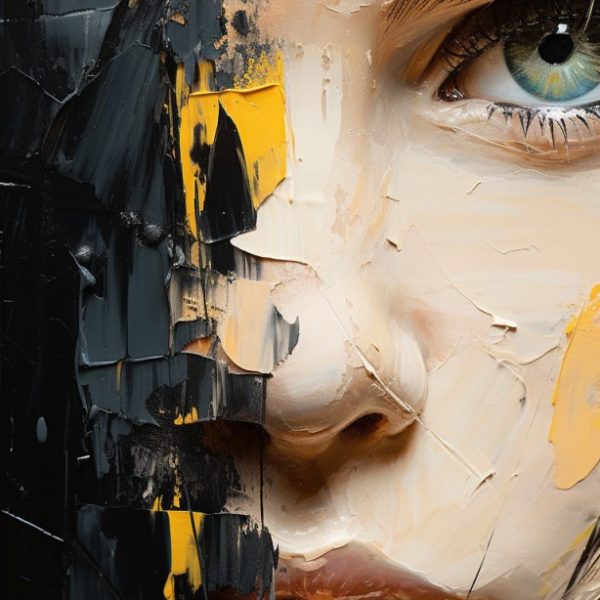 Portrait of young girl - Πίνακας σε καμβά