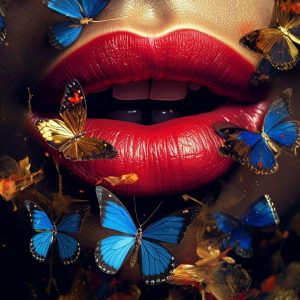 Red lips - Πίνακας σε καμβά Red lips - Πίνακας σε καμβά