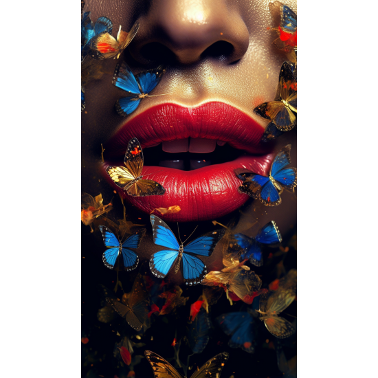 Red lips - Πίνακας σε καμβά