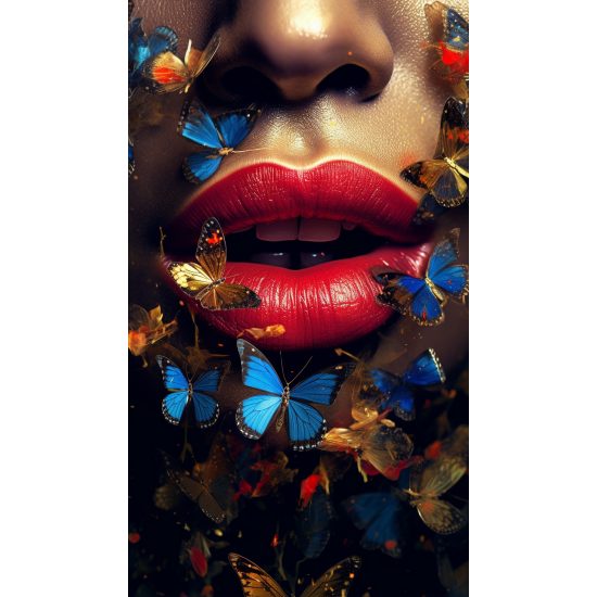 Red lips - Πίνακας σε καμβά Red lips - Πίνακας σε καμβά
