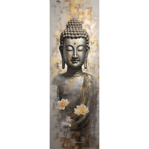 Silver and gold buddha -  Πίνακας σε καμβά