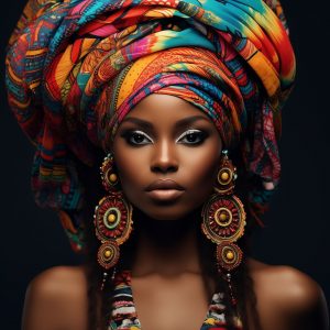 Stunning African woman - Πίνακας σε καμβά Stunning African woman - Πίνακας σε καμβά