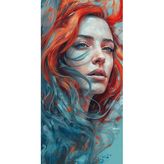 Surreal portrait of a woman - Πίνακας σε καμβά Surreal portrait of a woman - Πίνακας σε καμβά