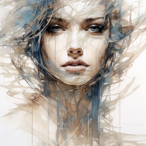 Symmetrical woman - Πίνακας σε καμβά Symmetrical woman - Πίνακας σε καμβά