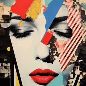 Uncontrolled collage art - Πίνακας σε καμβά Uncontrolled collage art - Πίνακας σε καμβά